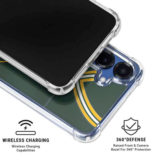 NFL Green Bay Packers Team Jersey Galaxy S25 Plus Clear Case