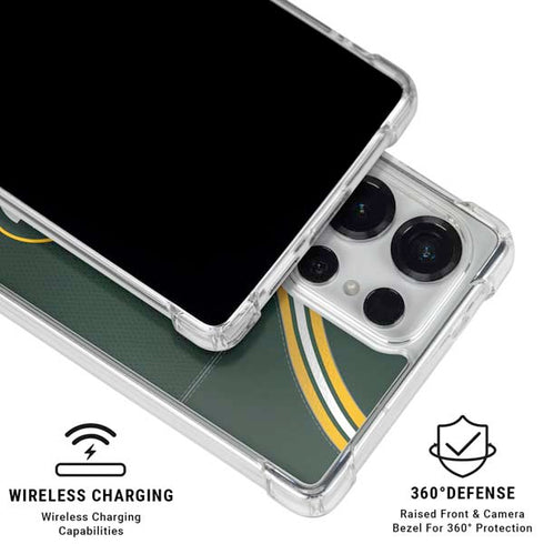 NFL Green Bay Packers Team Jersey Galaxy S25 Ultra Clear Case