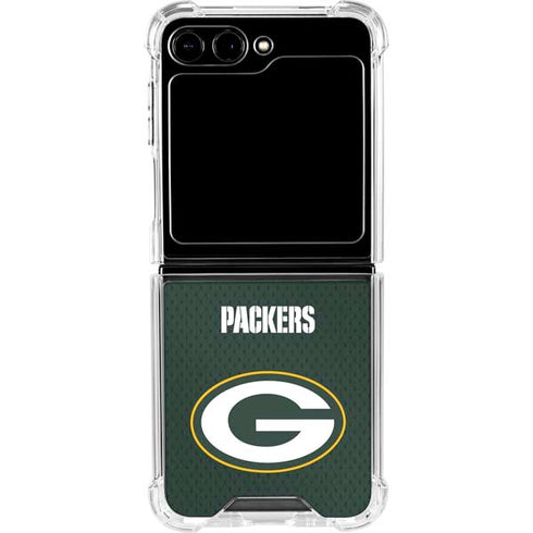 NFL Green Bay Packers Team Jersey Galaxy Z Flip6 Clear Case