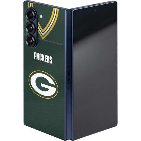 NFL Green Bay Packers Team Jersey Galaxy Z Fold6 Skin