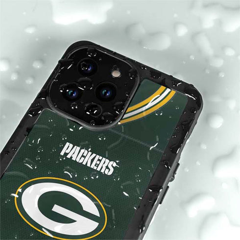 NFL Green Bay Packers Team Jersey iPhone 15 Pro Waterproof Case