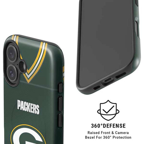 NFL Green Bay Packers Team Jersey iPhone 16 Magsafe Impact Case