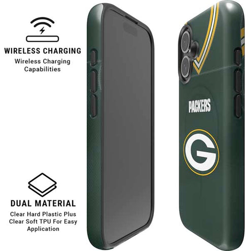 NFL Green Bay Packers Team Jersey iPhone 16 Magsafe Impact Case
