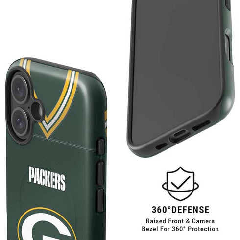 NFL Green Bay Packers Team Jersey iPhone 16 Plus Magsafe Impact Case