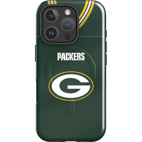 NFL Green Bay Packers Team Jersey iPhone 16 Pro Magsafe Impact Case