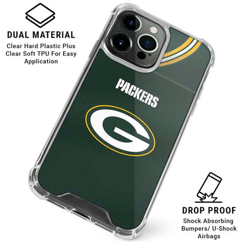 NFL Green Bay Packers Team Jersey iPhone 16 Pro Max Clear Case