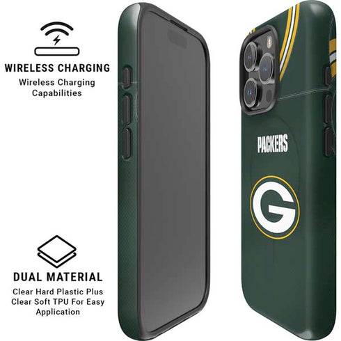 NFL Green Bay Packers Team Jersey iPhone 16 Pro Max Magsafe Impact Case