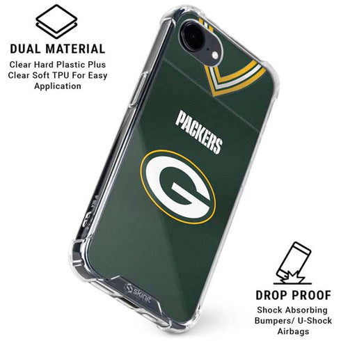 NFL Green Bay Packers Team Jersey iPhone 16e Clear Case