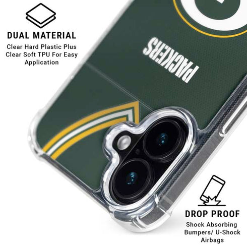 NFL Green Bay Packers Team Jersey iPhone 17 Clear Case