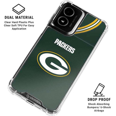 NFL Green Bay Packers Team Jersey Moto G Power 5G (2024) Clear Case