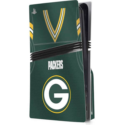 NFL Green Bay Packers Team Jersey PS5 Pro Disk Console Skin
