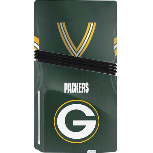 NFL Green Bay Packers Team Jersey PS5 Pro Disk Console Skin