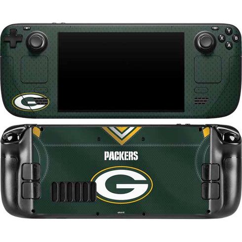 NFL Green Bay Packers Team Jersey Steam Deck Handheld Gaming Computer OLED Skin