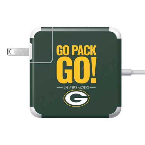 NFL Green Bay Packers Team Motto 85W Power Adapter (15 and 17 inch MacBook Pro Charger) Skin