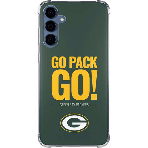 NFL Green Bay Packers Team Motto Galaxy A35 5G Clear Case