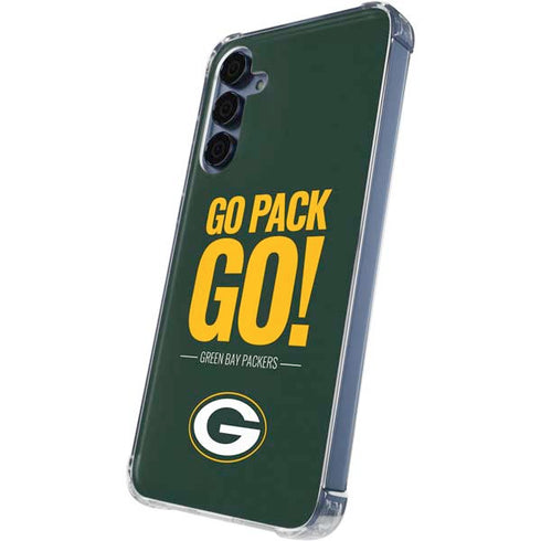 NFL Green Bay Packers Team Motto Galaxy A35 5G Clear Case