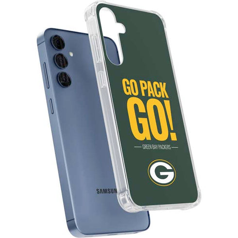 NFL Green Bay Packers Team Motto Galaxy A55 5G Clear Case