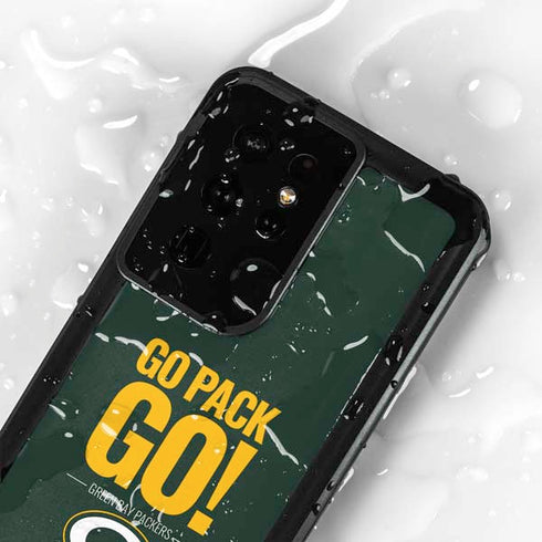 NFL Green Bay Packers Team Motto Galaxy S24 Ultra Waterproof Case