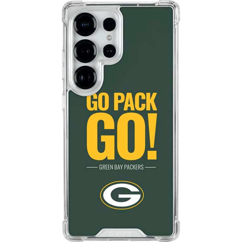 NFL Green Bay Packers Team Motto Galaxy S25 Ultra Clear Case