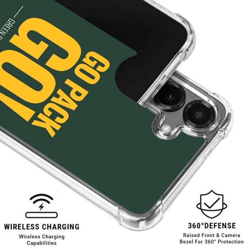 NFL Green Bay Packers Team Motto Galaxy S26 Clear Case
