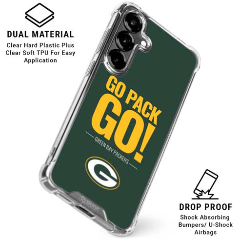 NFL Green Bay Packers Team Motto Galaxy S26 Clear Case