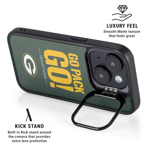 NFL Green Bay Packers Team Motto iPhone 14 Plus Kickstand Case