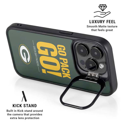 NFL Green Bay Packers Team Motto iPhone 14 Pro Kickstand Case