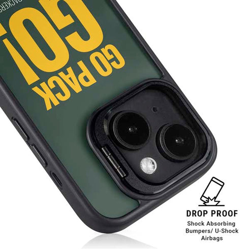 NFL Green Bay Packers Team Motto iPhone 15 Plus Kickstand Case