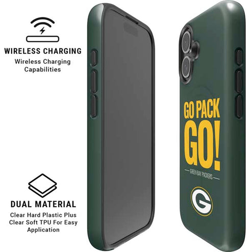 NFL Green Bay Packers Team Motto iPhone 16 Magsafe Impact Case