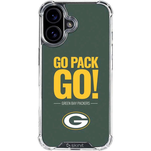 NFL Green Bay Packers Team Motto iPhone 16 Plus Clear Case