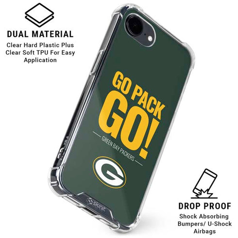 NFL Green Bay Packers Team Motto iPhone 16e Clear Case