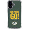 NFL Green Bay Packers Team Motto iPhone 17 Clear Case