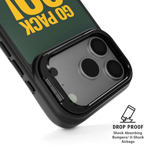 NFL Green Bay Packers Team Motto iPhone 17 Pro Max Kickstand Case