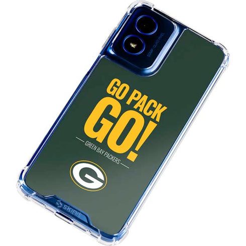 NFL Green Bay Packers Team Motto Moto G 5G (2024) Clear Case