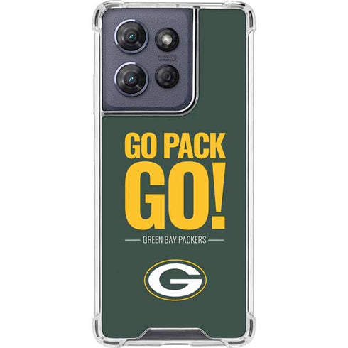 NFL Green Bay Packers Team Motto Moto G Play 5G (2025) Clear Case