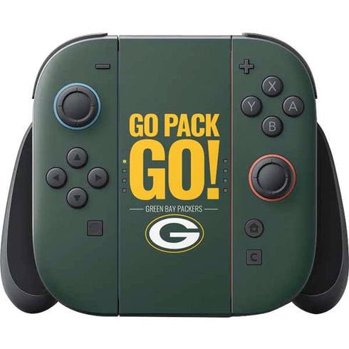 NFL Green Bay Packers Team Motto Nintendo Switch 2 (2025) Joy-Con Controller Skin