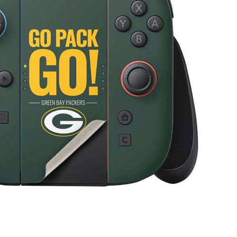 NFL Green Bay Packers Team Motto Nintendo Switch 2 (2025) Joy-Con Controller Skin