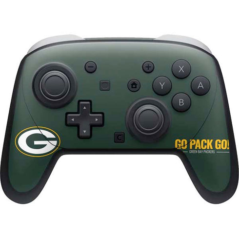 NFL Green Bay Packers Team Motto Nintendo Switch 2 (2025) Pro Controller Skin