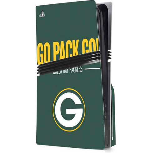 NFL Green Bay Packers Team Motto PS5 Pro Disk Console Skin