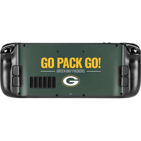 NFL Green Bay Packers Team Motto Steam Deck Handheld Gaming Computer Skin