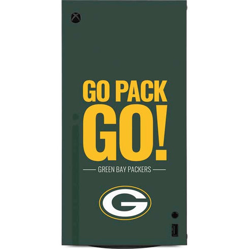 NFL Green Bay Packers Team Motto XBox Series X Digital Edition Console Skin