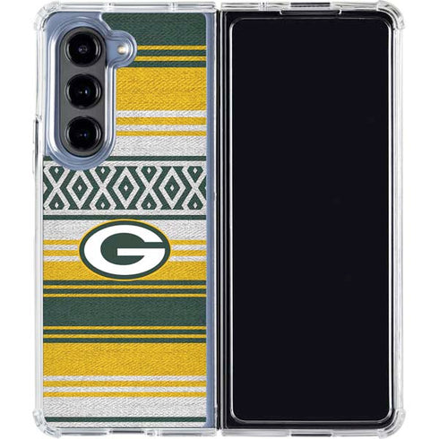 NFL Green Bay Packers Trailblazer Galaxy Z Fold5 5G Clear Case