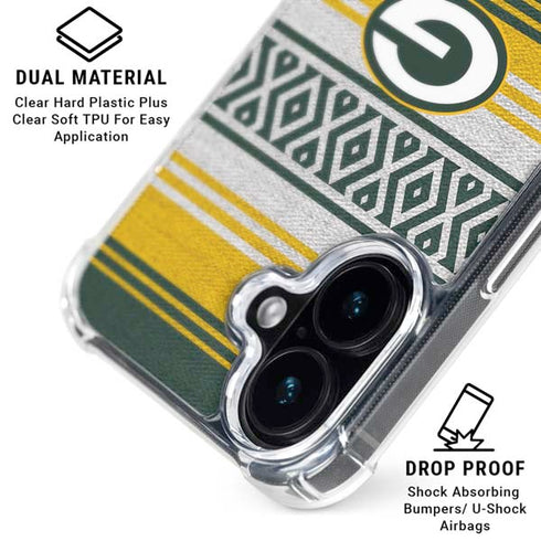 NFL Green Bay Packers Trailblazer iPhone 16 Plus Clear Case