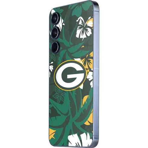 NFL Green Bay Packers Tropical Print Galaxy A35 5G Skin