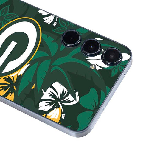 NFL Green Bay Packers Tropical Print Galaxy A35 5G Skin