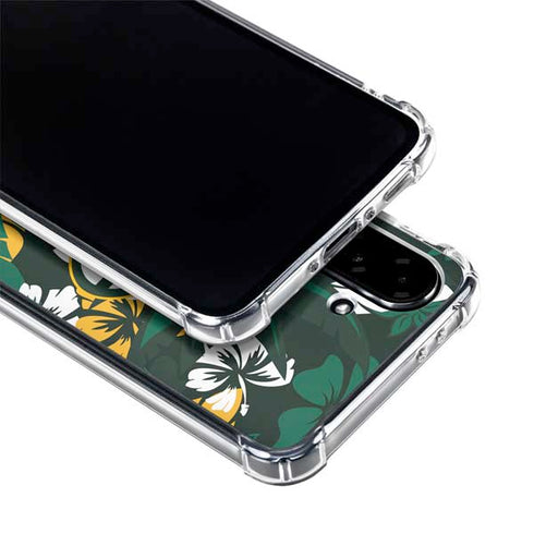 NFL Green Bay Packers Tropical Print Galaxy A36 5G Clear Case