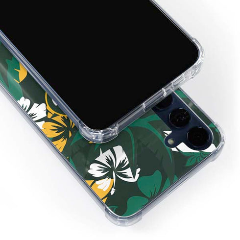 NFL Green Bay Packers Tropical Print Galaxy A55 5G Clear Case