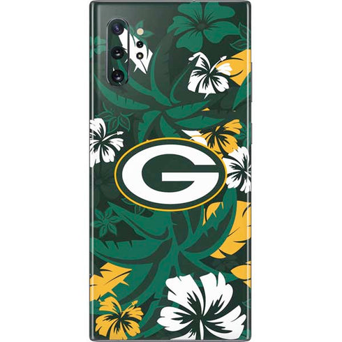 NFL Green Bay Packers Tropical Print Galaxy Note 10 Plus Skin