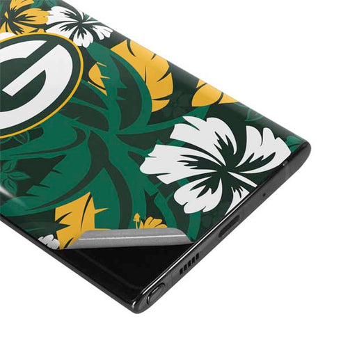 NFL Green Bay Packers Tropical Print Galaxy Note 10 Plus Skin