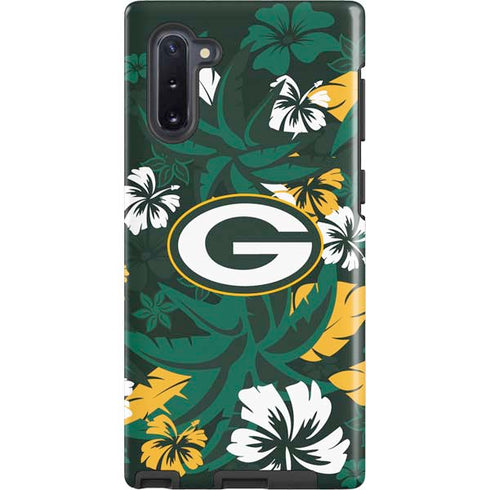 NFL Green Bay Packers Tropical Print Galaxy Cases